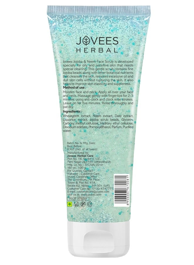 JOVEES HERBAL Jojoba And Neem Face Scrub 100 Ml - Image 2
